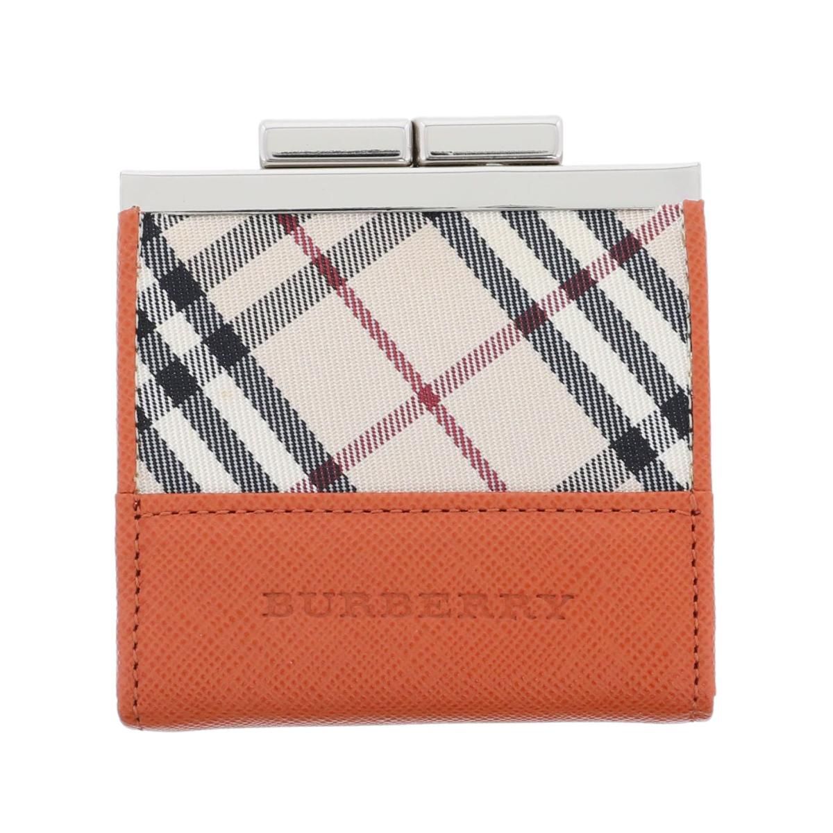 中古】BURBERRY （バーバリー） がま口ｺｲﾝｹｰｽ 財布 小銭入れ/コイン 