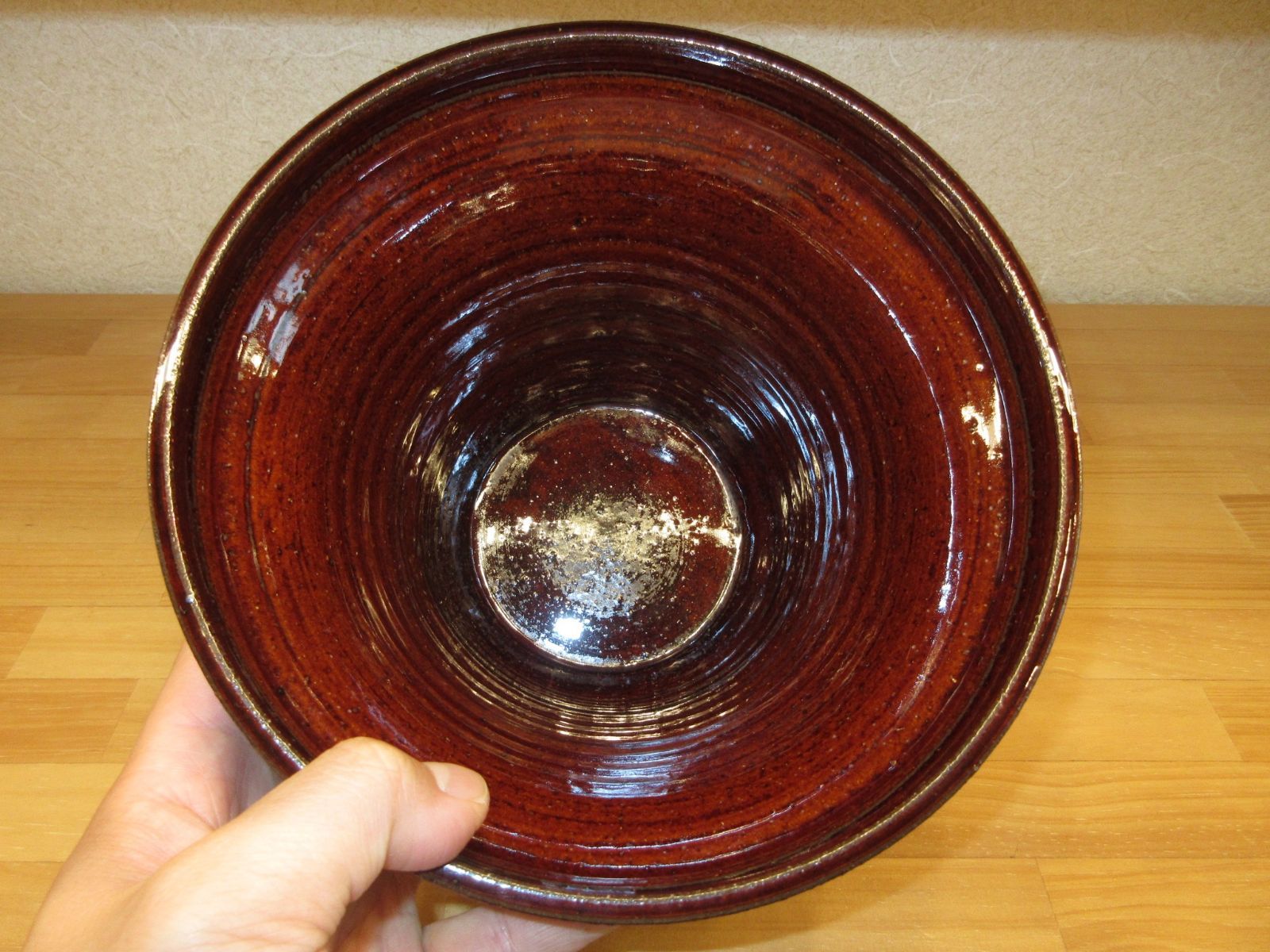 送料込【逢絢亭】茶道具 水指 京焼 飴釉 裏千家好写 末広水指 栄昌作 共箱入り 逢絢亭】茶道具 水指 京焼 飴釉 裏千家好写 末広水指 栄昌作 共