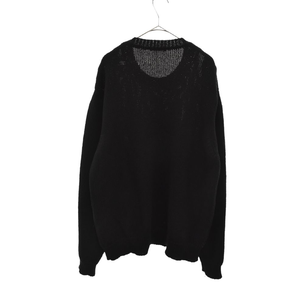 BALMAIN (バルマン) フロントロゴデザイン クルーネックニットセーター 