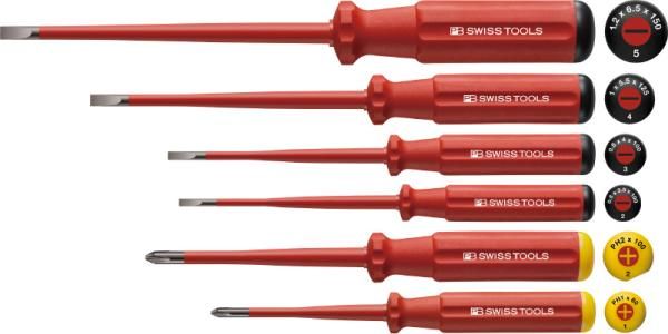 【新品・3営業日で発送】PBスイスツールズ社 5542.SL エレクトロ絶縁スリムドライバーセット 5542.SL