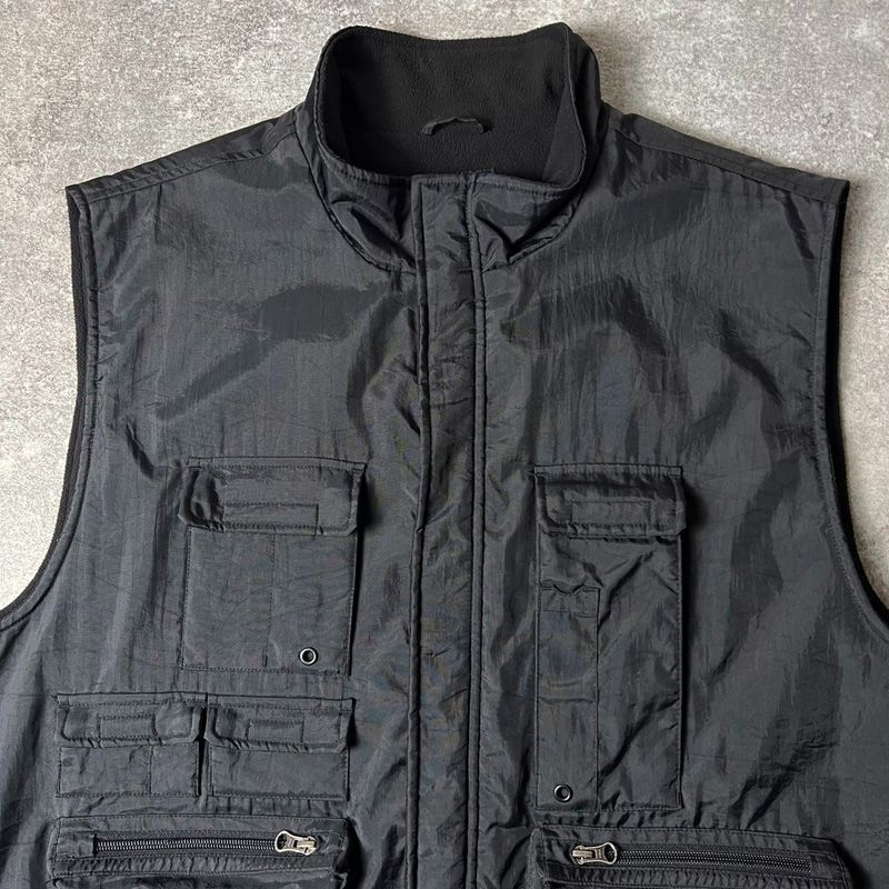 old gap ベスト ナイロン フリース タクティカル フィッシング XL