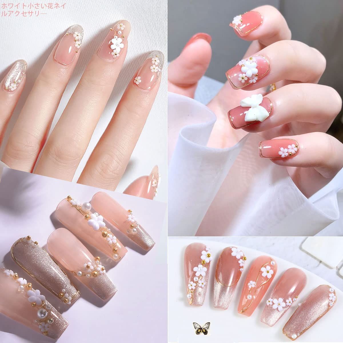 人気 ネイルパーツ 花 3D 立体 セット ネイルアート shefun