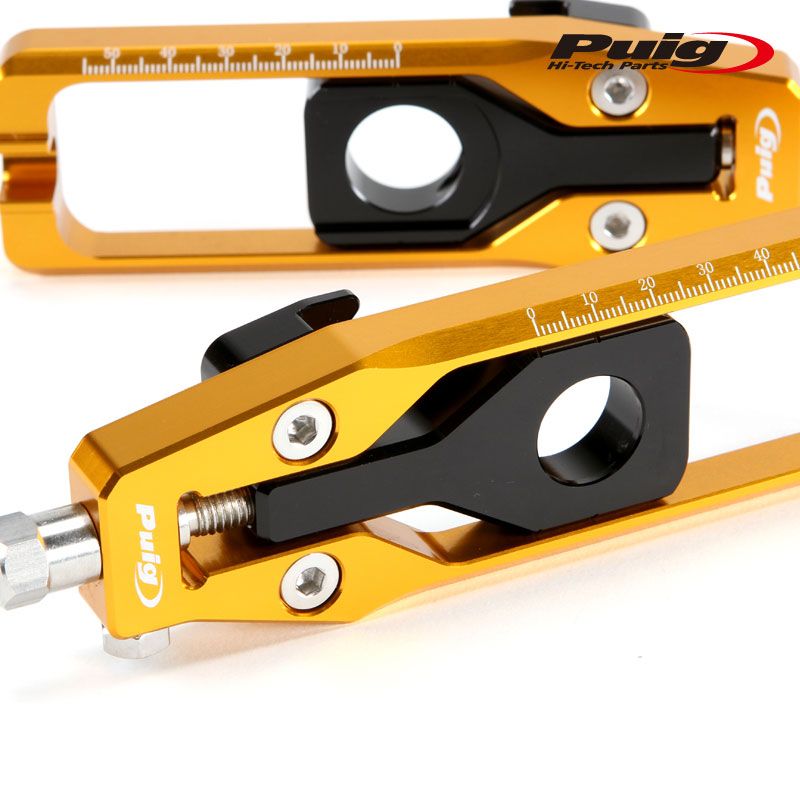 Puig 20696O CHAIN TENSIONER GOLD YAMAHA MT-09 13-20 MT-09 SP 18-20 MT-09 TRACER 15-16 プーチ チェーン テンショナー BRIGHTFACE_UK