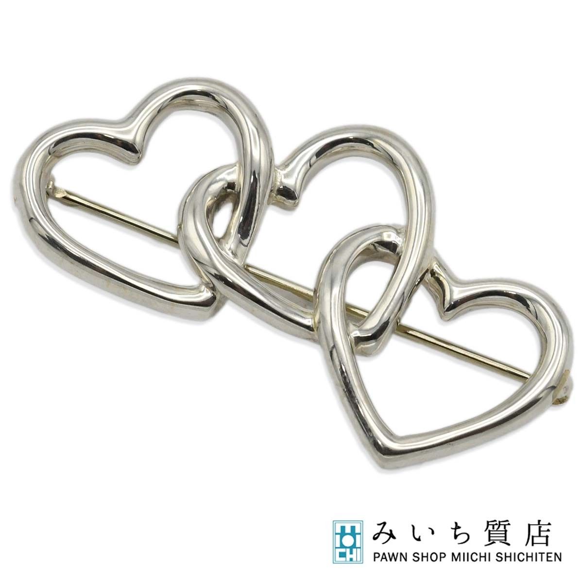 ティファニー　トリプルハート　ブローチ　925 TIFFANY&Co. ティファニー ブローチ トリプルハート シルバー 925 5.8g
