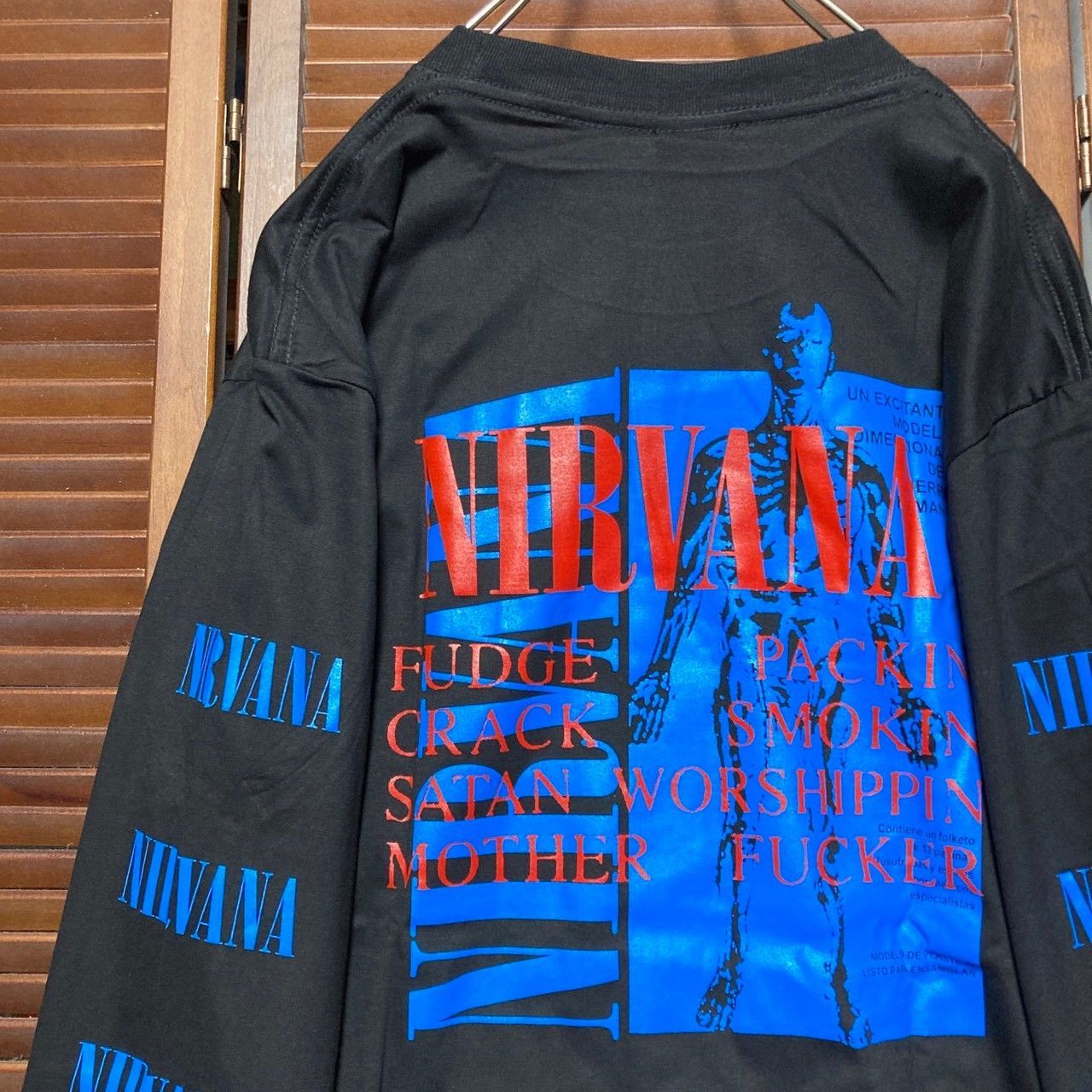 ☆ ニルバーナ NIRVANA カートコバーン UTERO 黒 長袖 Tシャツ tee