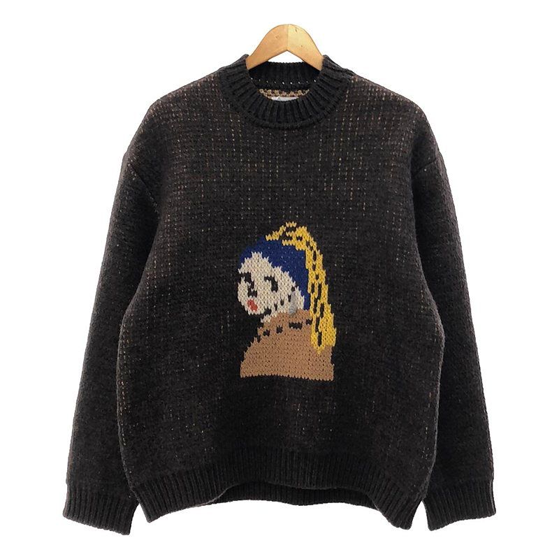 美品】 Kota Gushiken / コウタグシケン | Girl with a Wool Earring / 真珠の耳飾りの少女 オーバー ニット  / ユニセックス | 1 | brown | メンズ - メルカリ