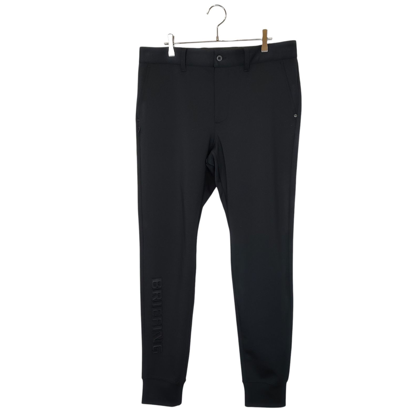 BRIEFING - BRIEFING ブリーフィング　ジョガーパンツ　3Dロゴ　レディース　黒　XS BRIEFING GOLF ブリーフィングゴルフ 23AW 3Dロゴ ジョガー