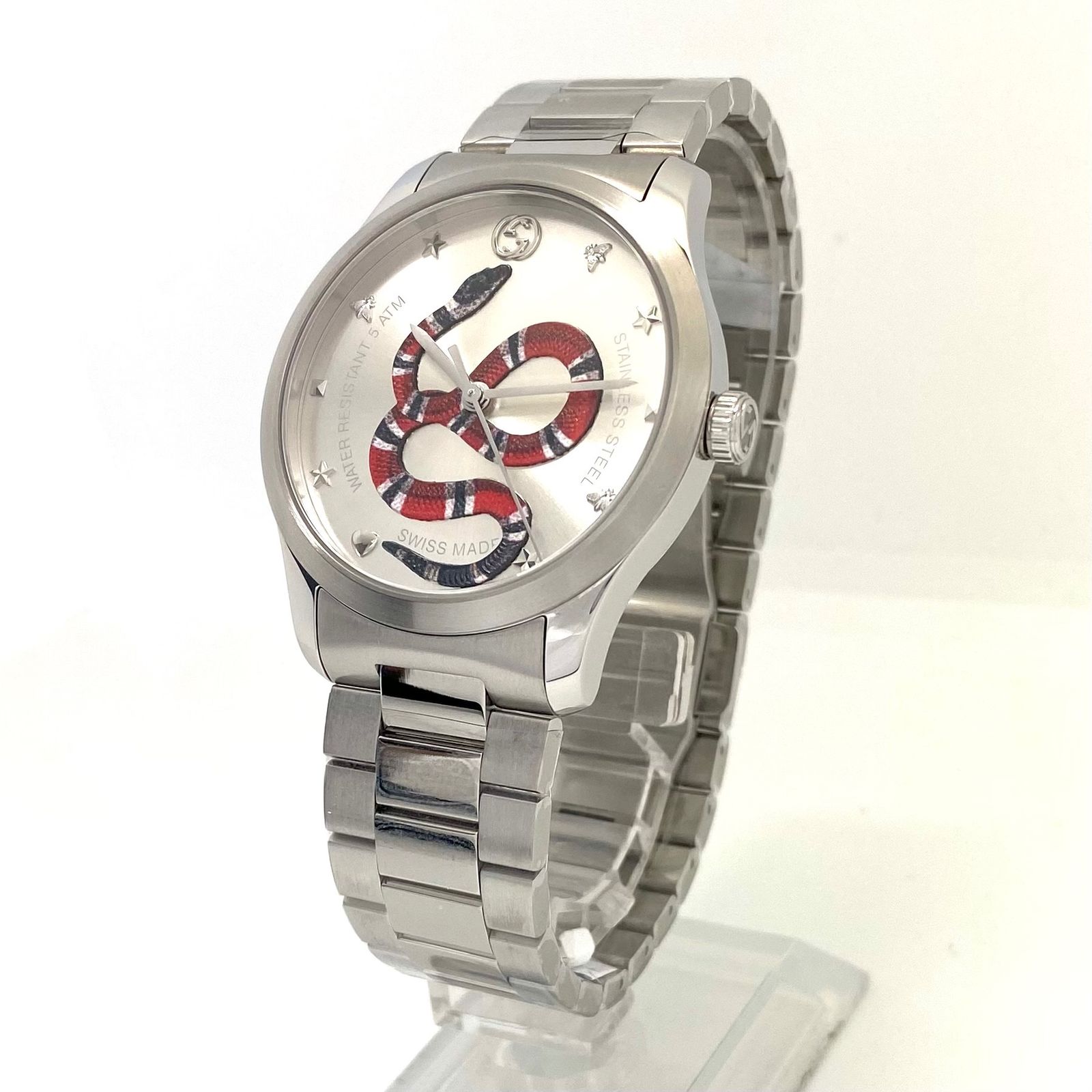 未使用】腕時計 グッチ GUCCI Gタイムレス 126.4 YA1264076 スネーク