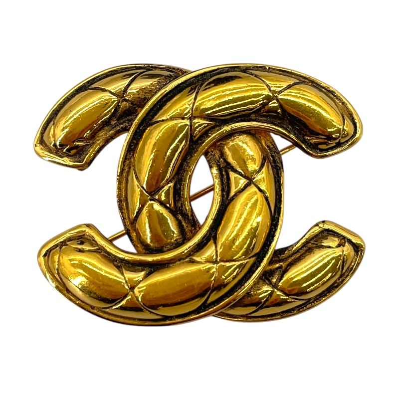シャネル CHANEL ココマークブローチ ゴールド メタル アクセサリー