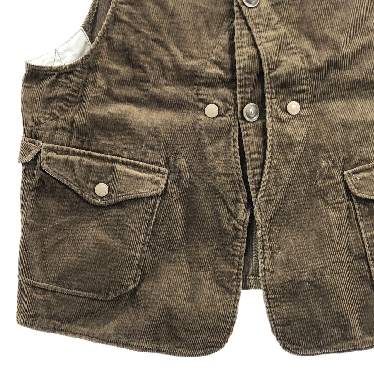 Engineered Garments コーデュロイ ベスト L ブラウン エンジニアードガーメンツ(ENGINEERED GARMENTS)|コーデュロイ