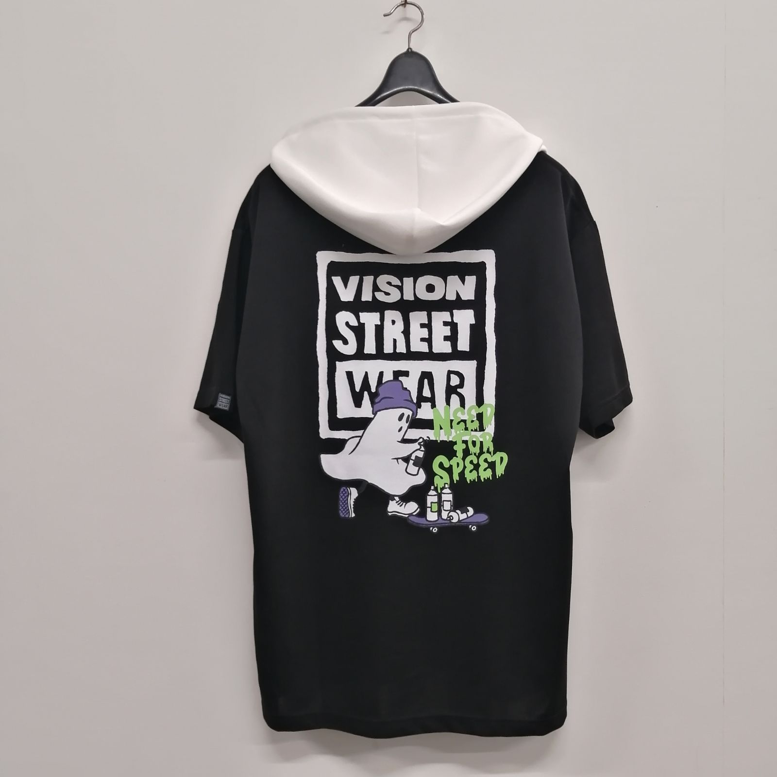新作】【VISION STREET WEAR／ビジョンストリートウェア・半袖パーカー