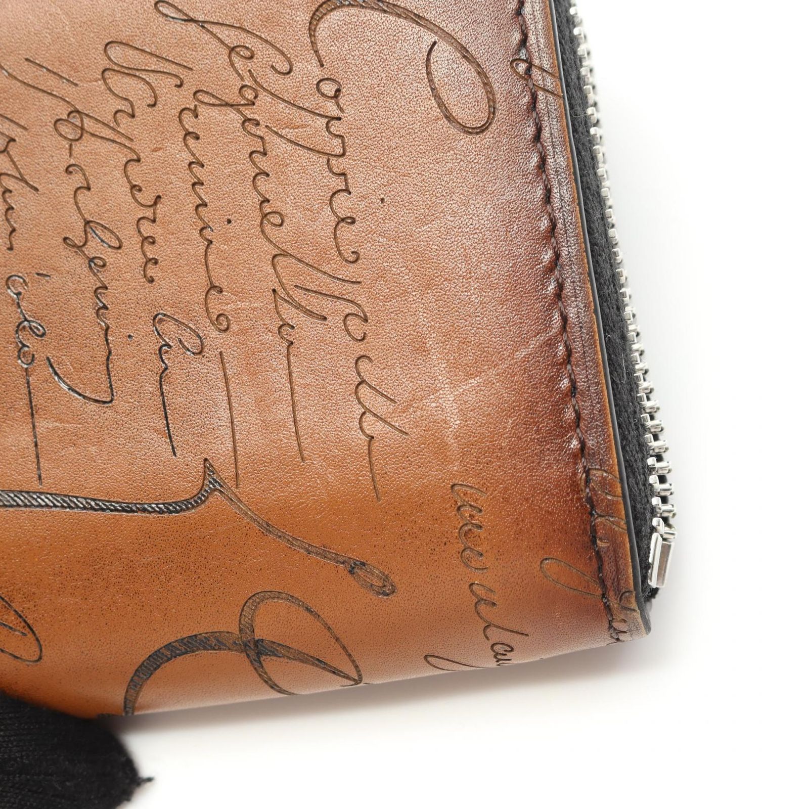 ベルルッティ Berluti コインケース WAPA カリグラフィ ブラウン 