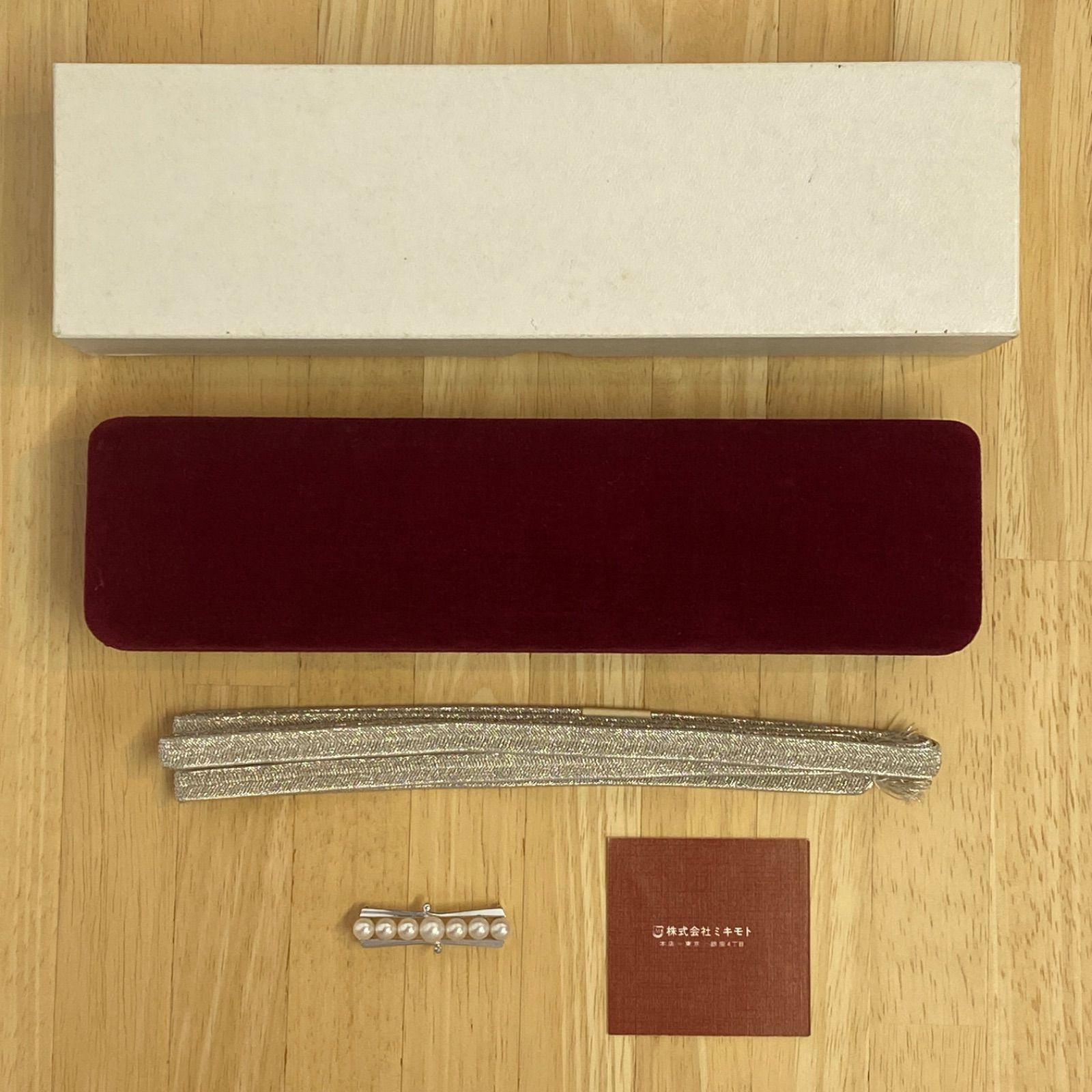 本店なら人気のもSALE価格で! ミキモト 帯留め アコヤ真珠 パール 5.7mm～6.8mm シルバー 保管 1セット ワゴンセールも実施中。