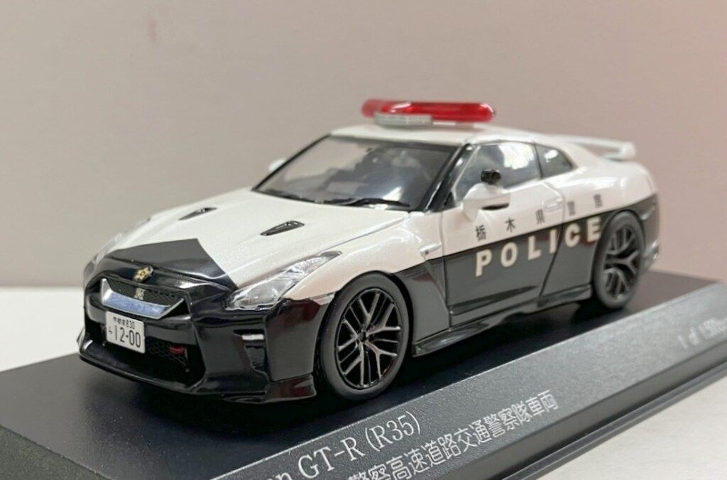 ヒコセブン 1/43 RAI'S 栃木県警察高速道路交通警察隊車両 Nissan GT-R