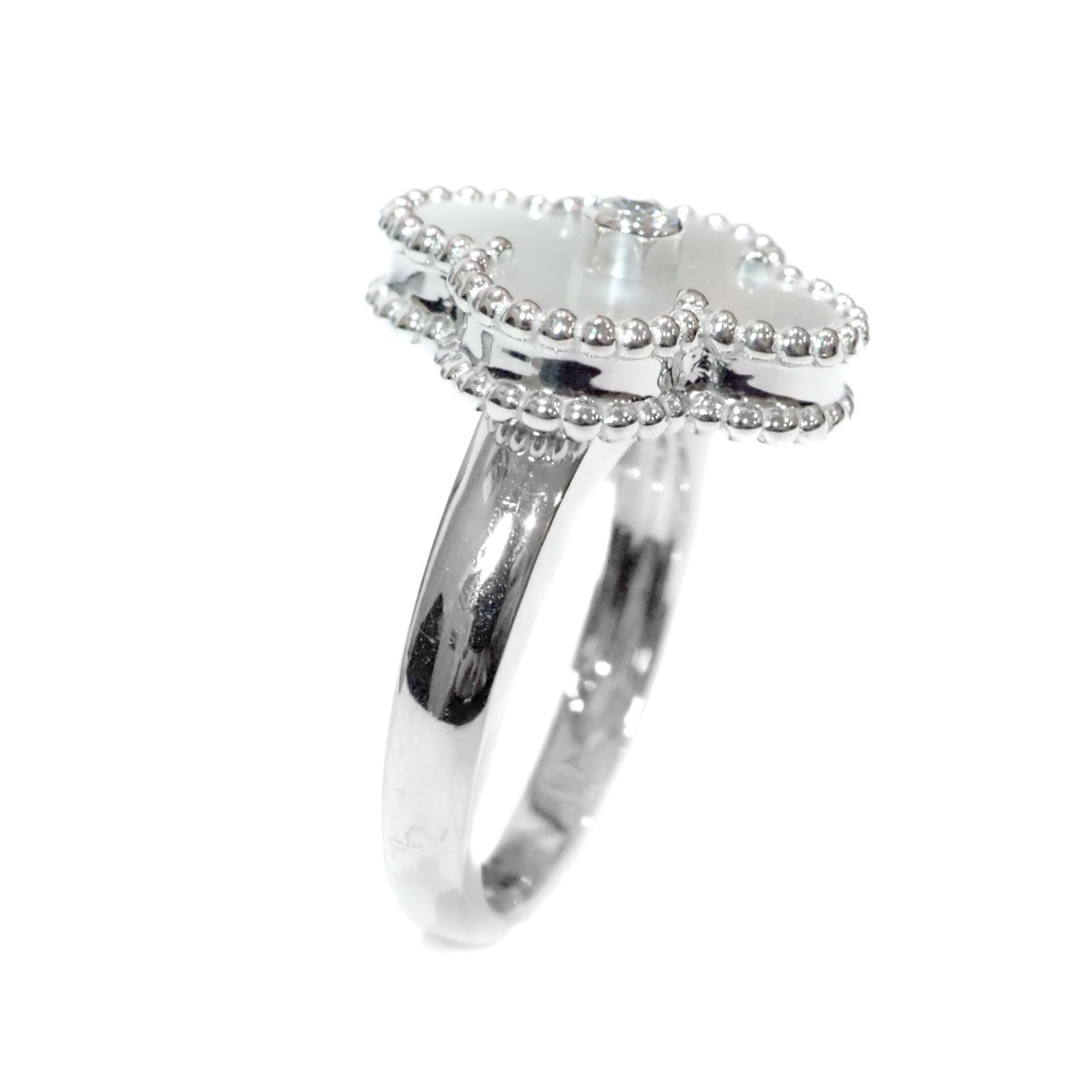 定価30万✨ヴァンクリーフ アルハンブラ マザーオブパール K18YG ヴァンクリーフ＆アーペル Van Cleef & Arpels ヴィンテージ