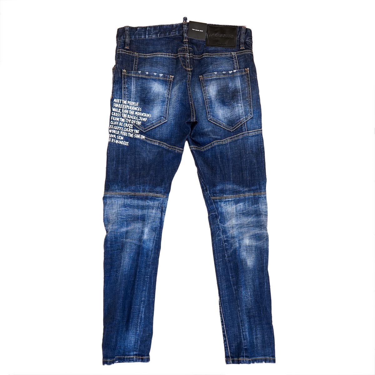 ジーンズ DSQUARED2 ディースクエアード S74LB1156 S30342 CLEAN WASH TIDY BIKER JEANS メンズ  男性 ボタンフライ デニム 470 Navy Blue ネイビーブルー デニム - メルカリ