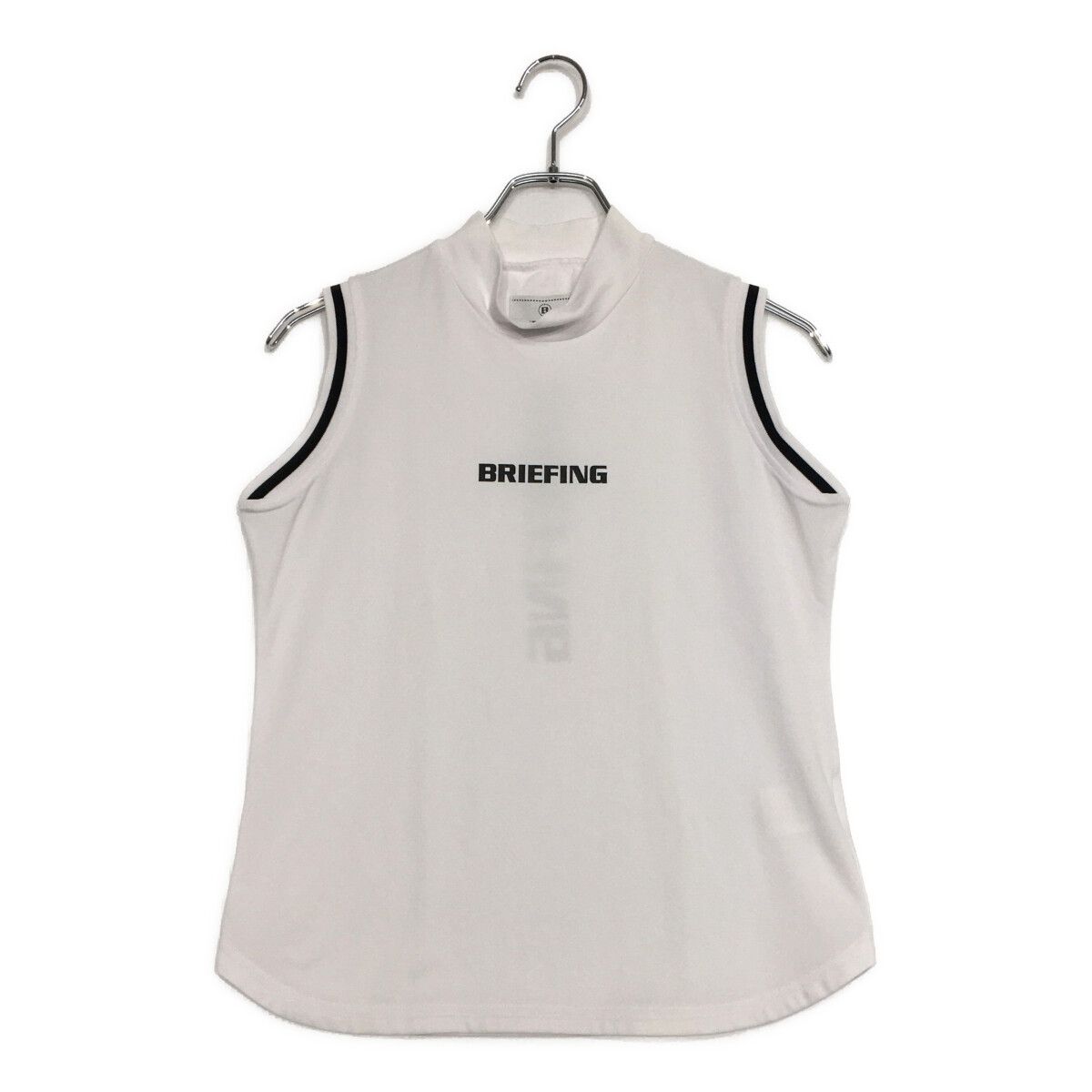 レディース ブリーフィング BRIEFING ノースリーブ M 白 ホワイト モックネック