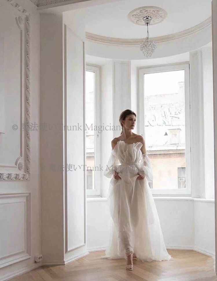 ウェディングドレス オフショルダー エレガント 商品タイトル CCVZ1026P229