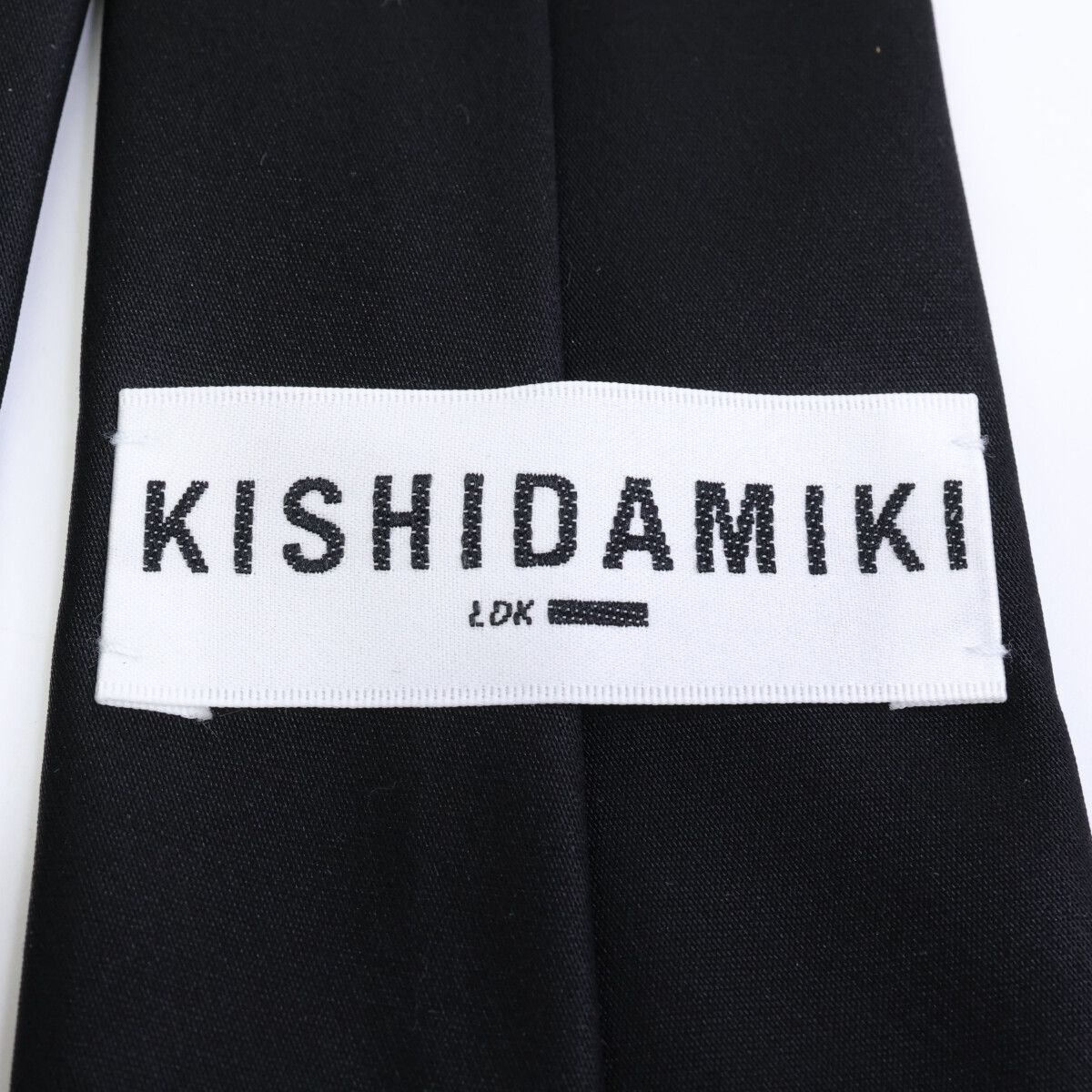 【 KISHIDAMIKI 】 chain tie - black kishidamiki chain tie - black