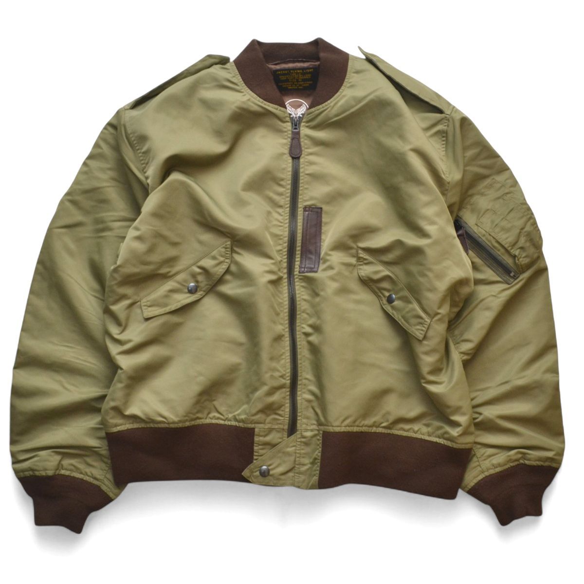 WAIPER.inc 米軍 L-2 フライトジャケット MIL-J-5391モデル OD サイズ42 メンズ