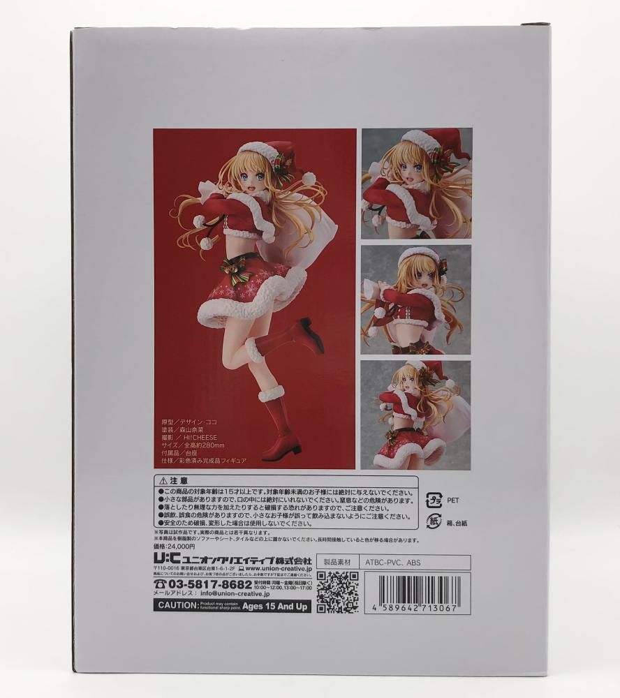 【中古】ユニオンクリエイティブ 森倉円 サンタ・ガール　フィギュア 森倉円イラスト サンタ・ガール 完成品フィギュア[ユニオン