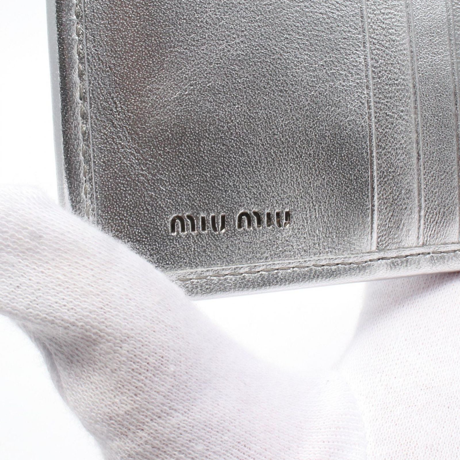 ミュウ ミュウ Miu Miu 二つ折り財布 MATELASSE マテラッセ
