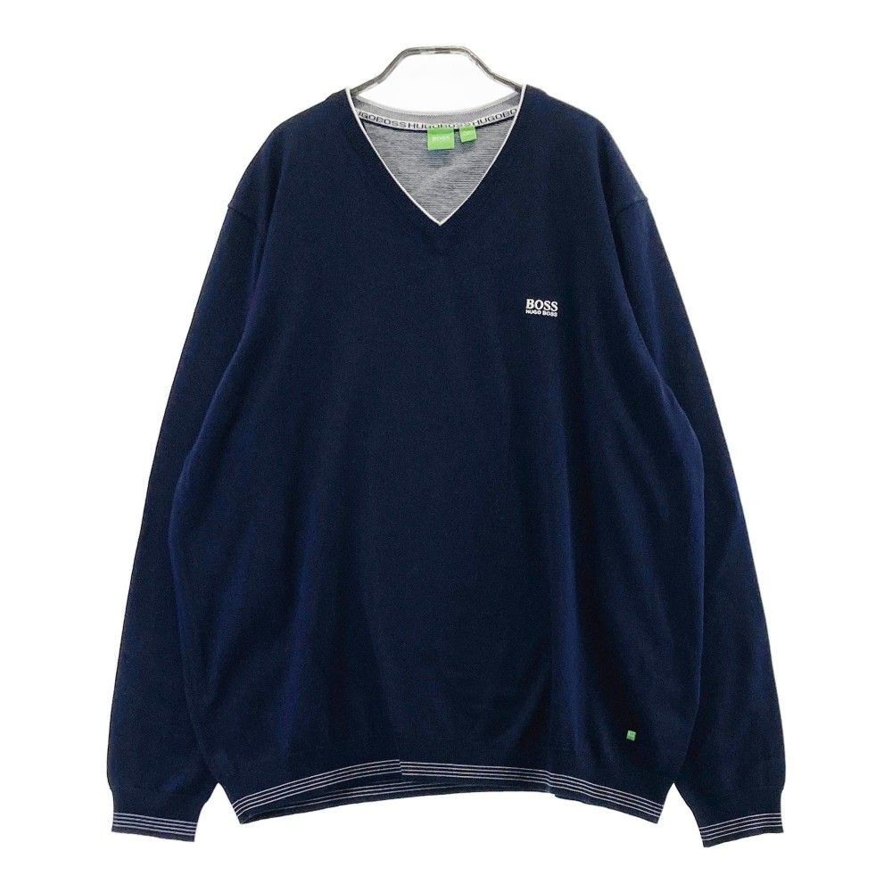 HUGO BOSS ヒューゴボス  ニットセーター  ネイビー系 XXXL [240101340754] メンズ
