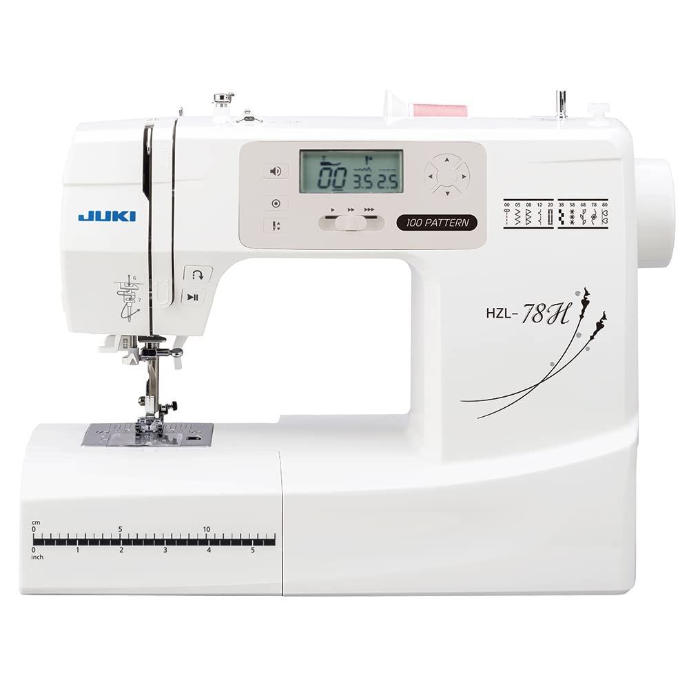 在庫 ワイドテーブル付 フットコントローラー付 コンピュータミシン ジューキ オート糸調子 100パターンの縫い模様 JUKI HZL-78H