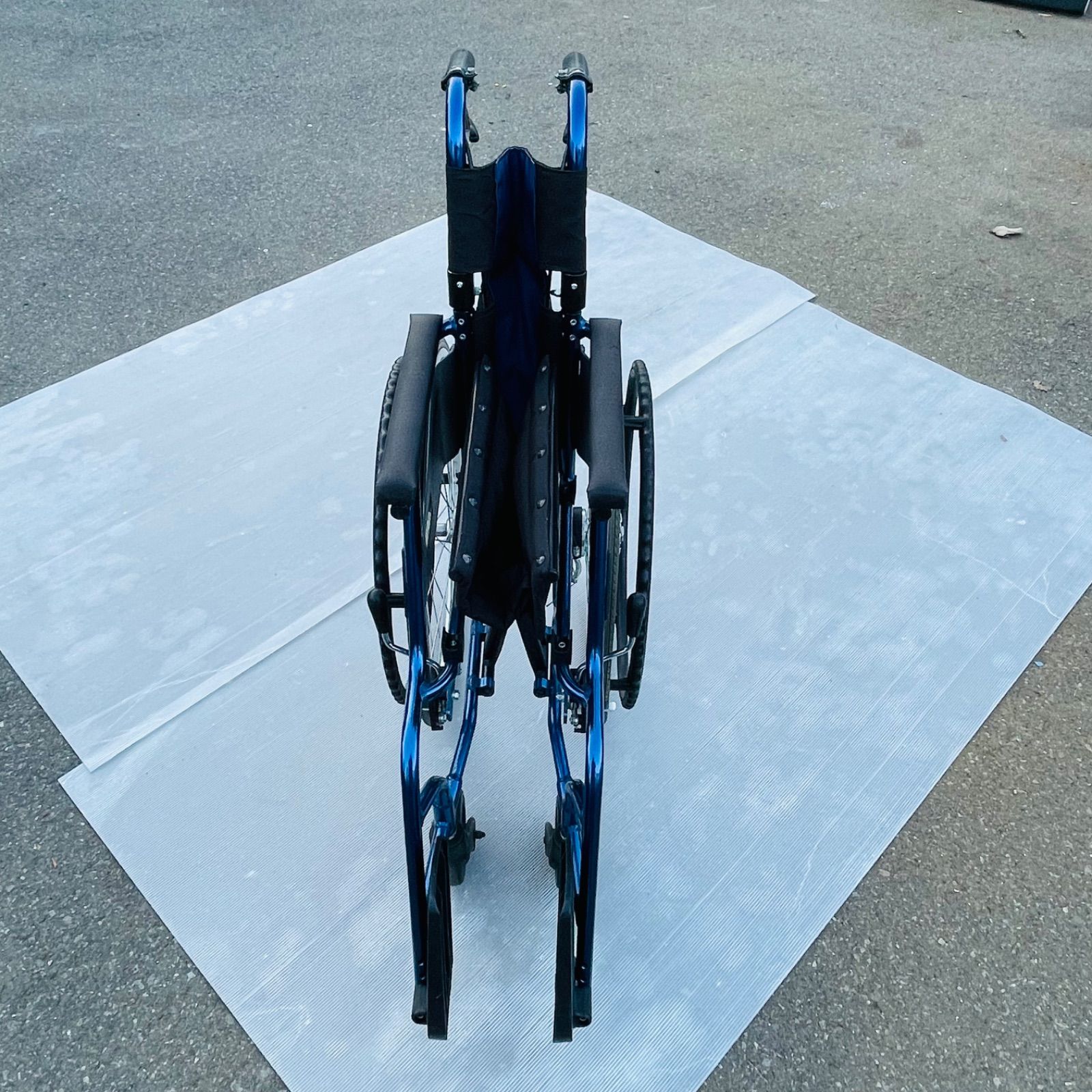 Miki 車椅子 キャリカル PMS-1BU 軽量 ブルー 購入 Miki自走用軽量