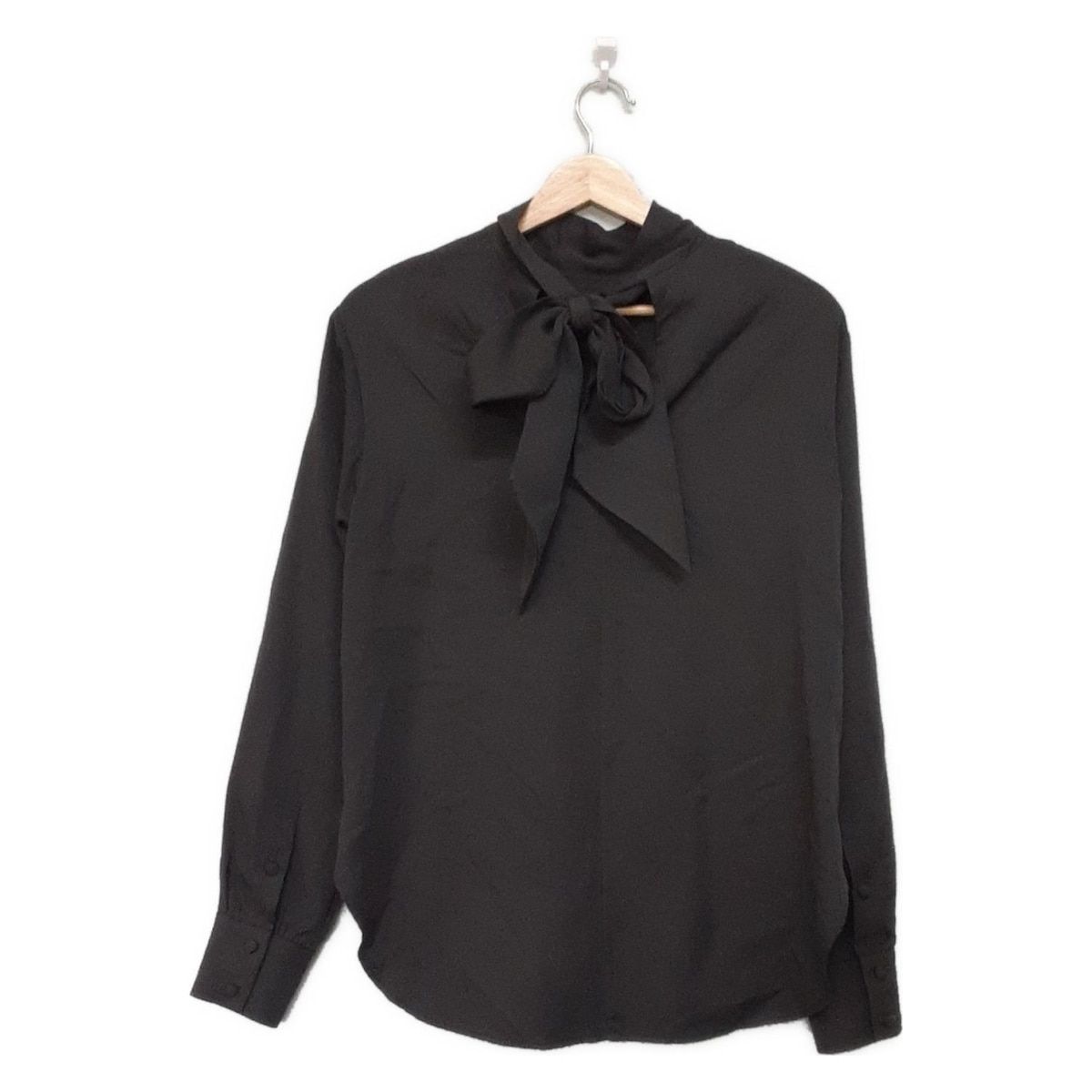 SINME シンメ 長袖カットソー サイズM レディース - 黒 ボウタイ