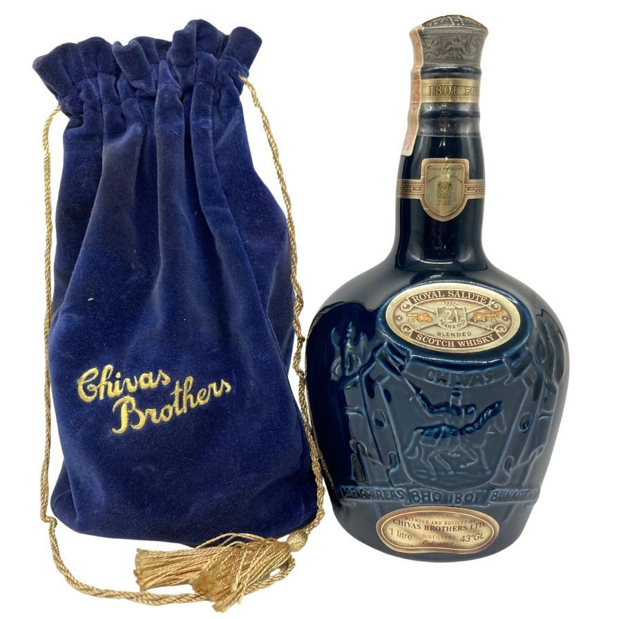 ロイヤルサルート - シーバス ブラザーズ ロイヤルサルート 21年 青陶器 1000ml【K】 シーバス ブラザーズ ロイヤルサルート 21年 青陶器 1000ml【K】