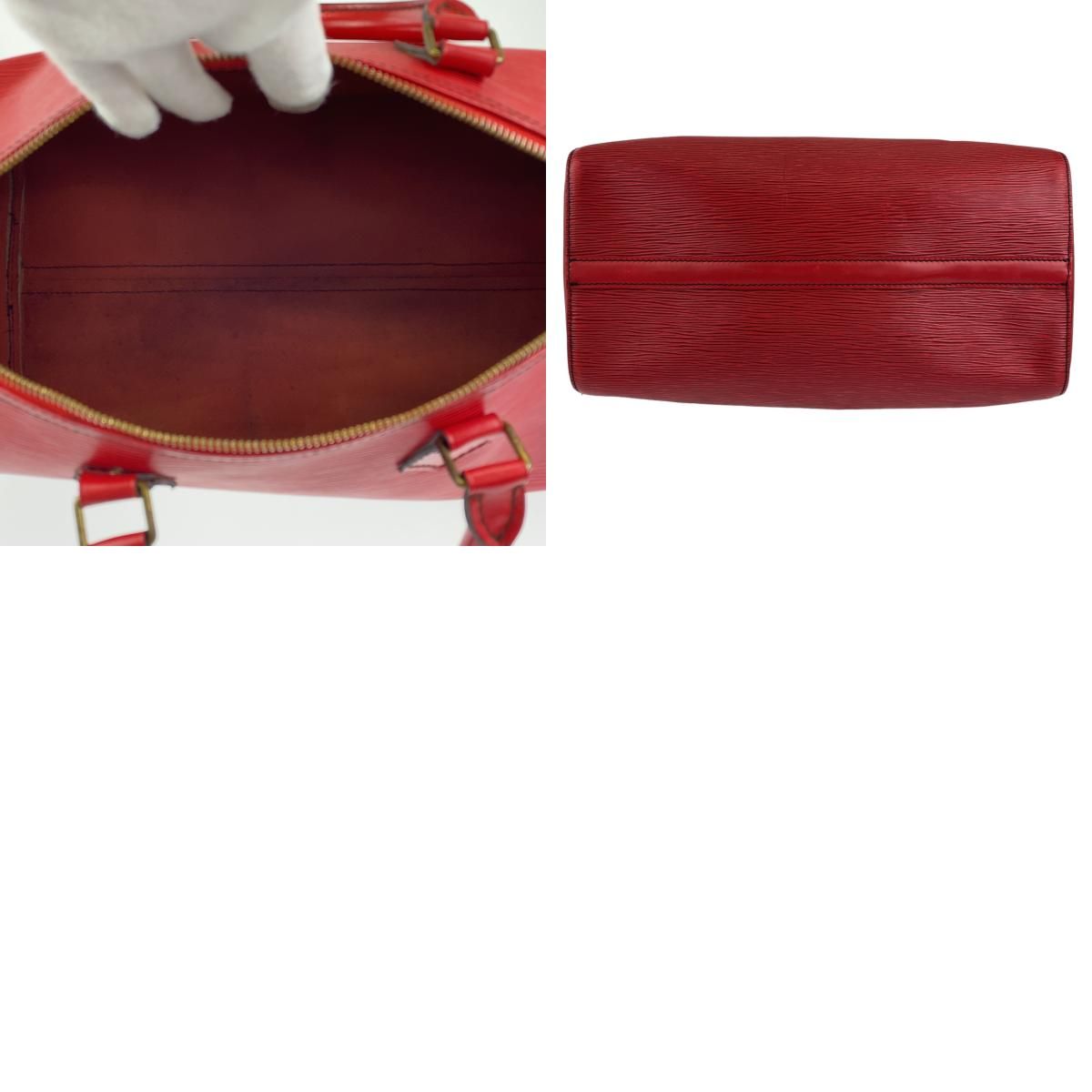 LOUIS VUITTON ルイヴィトン エピ スピーディ35 レッド 赤 ゴールド 