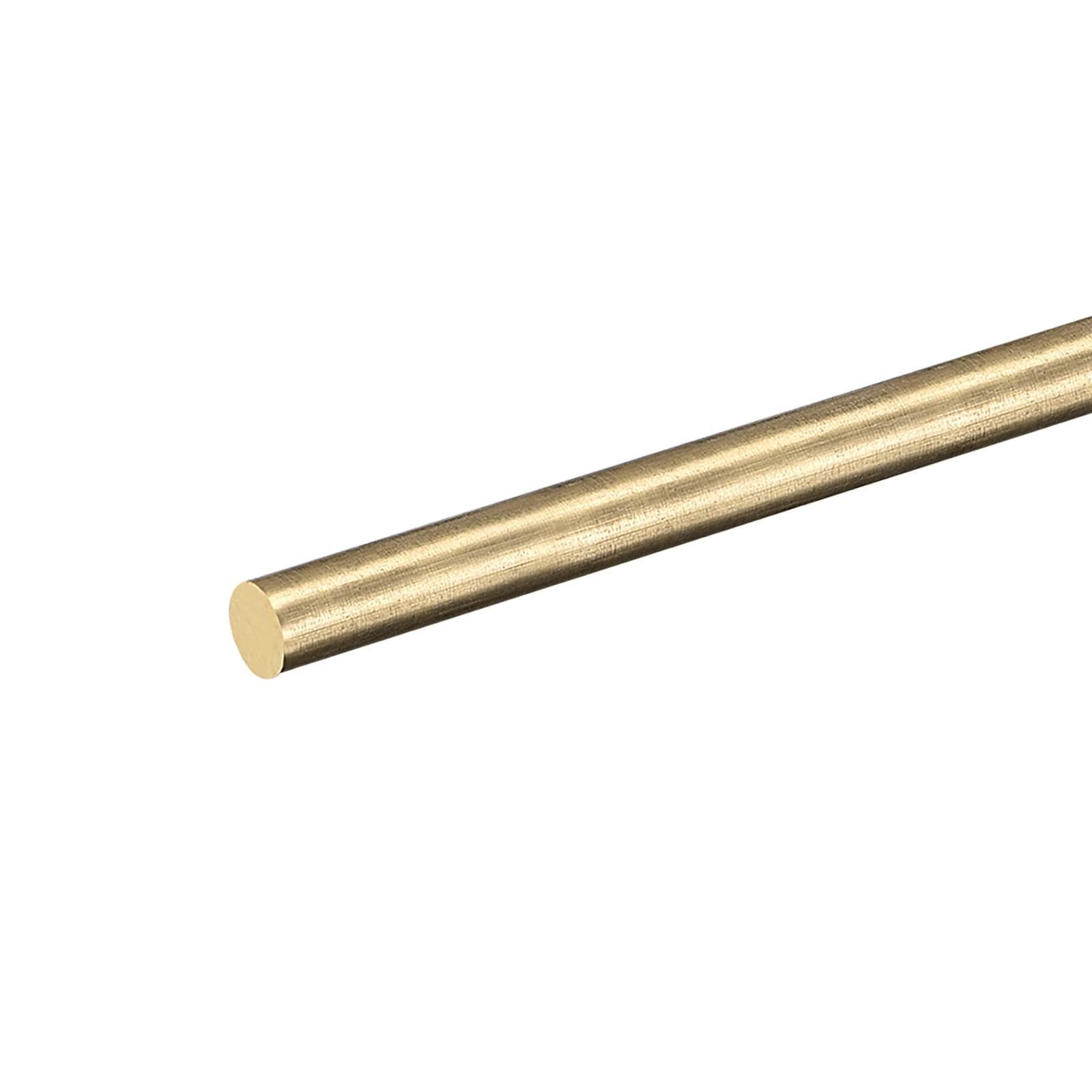 DMiotech 1個 6 mm x 300 mm 真鍮ソリッド丸棒 真鍮棒 旋盤棒材 DIYクラフト用