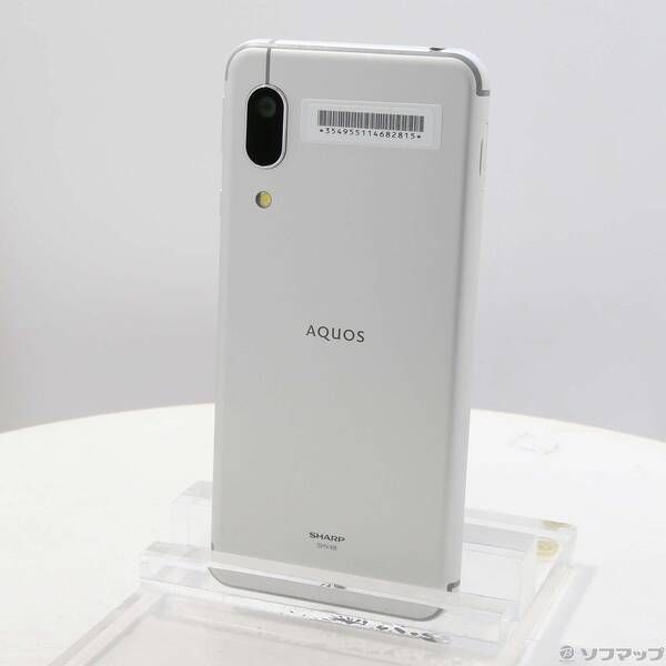 中古品〕 AQUOS sense3 basic 32GB シルバー SHV48 auロック解除SIM