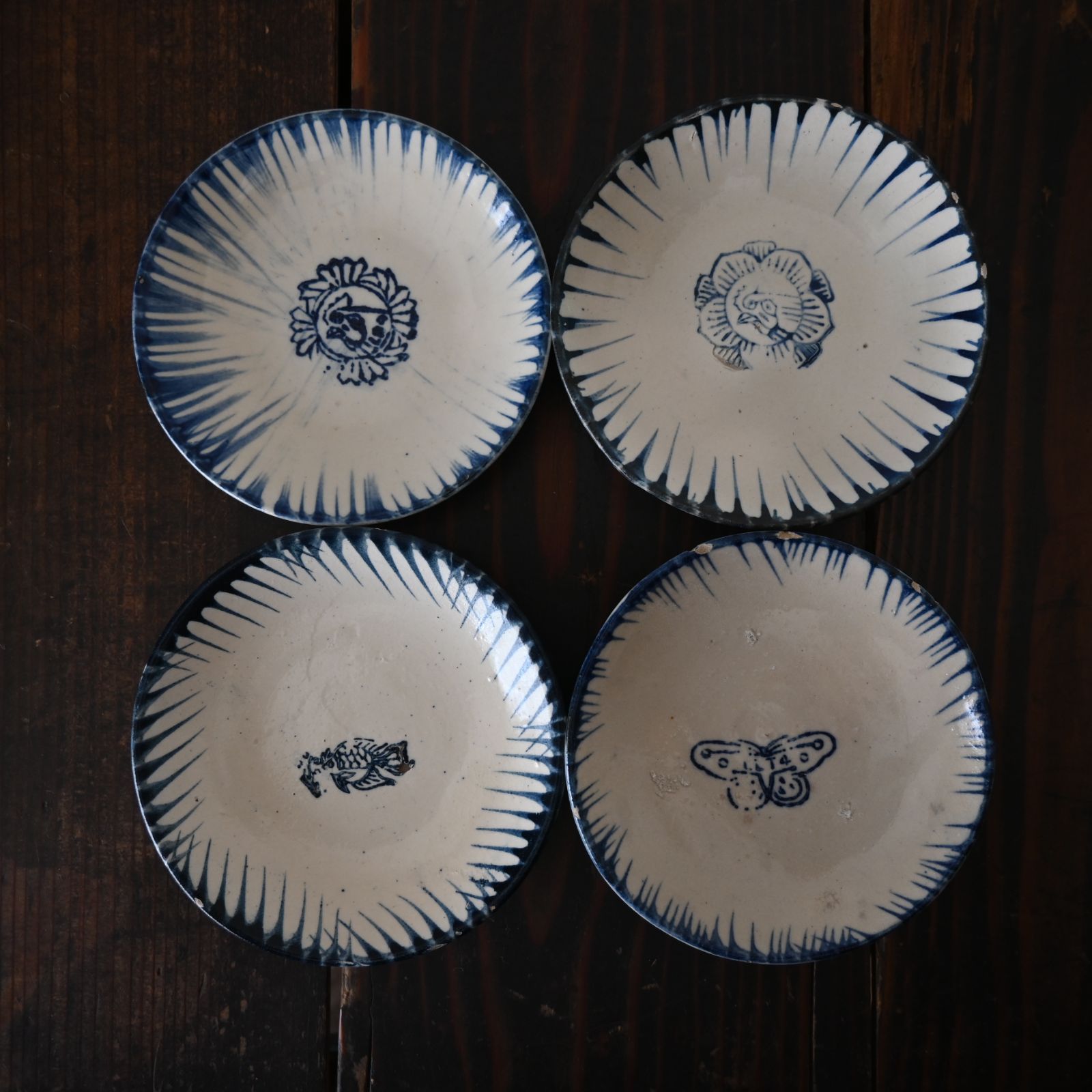 4枚セット ビンテージ ソンベ焼 ベトナム