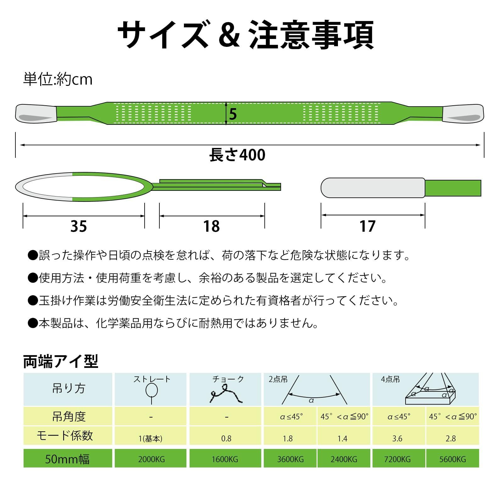 人気商品】使用荷重2000kg 長さ4M スリングベルト 幅50mm ポリエステル製 安全ロープ 荷吊りベルト 牽引工具 JiiinMiiin 道具  園芸 出荷 引越し【2本セット】 メルカリ