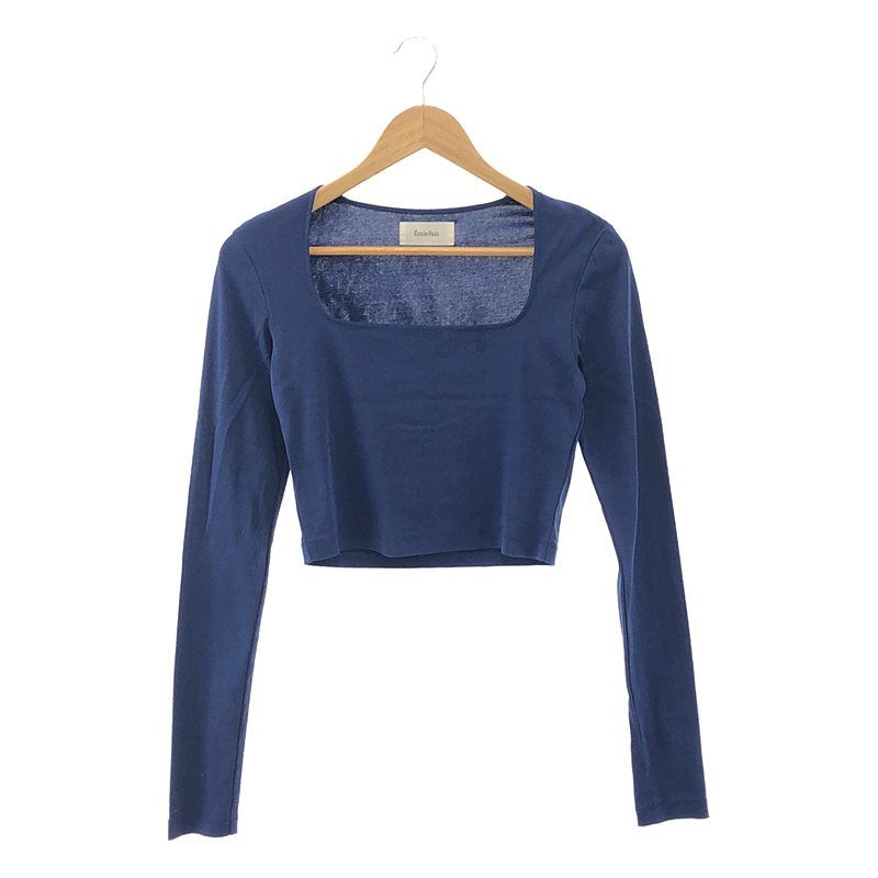 ErniePalo Square neck Rib スクエアネック長袖カットソー ErniePalo Square neck Rib スクエアネック長袖カットソー