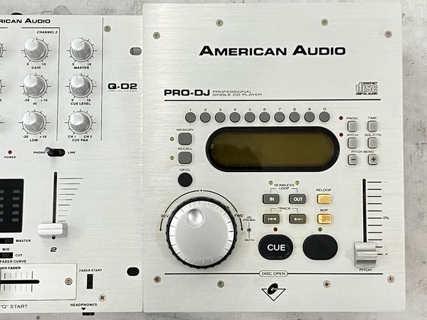 動作保証】 AMERICAN AUDIO PRO-DJ Q-D2 CDJセット ミキサー CDプレイヤー アメリカンオーディオ ジャンク  N8733390 - メルカリ