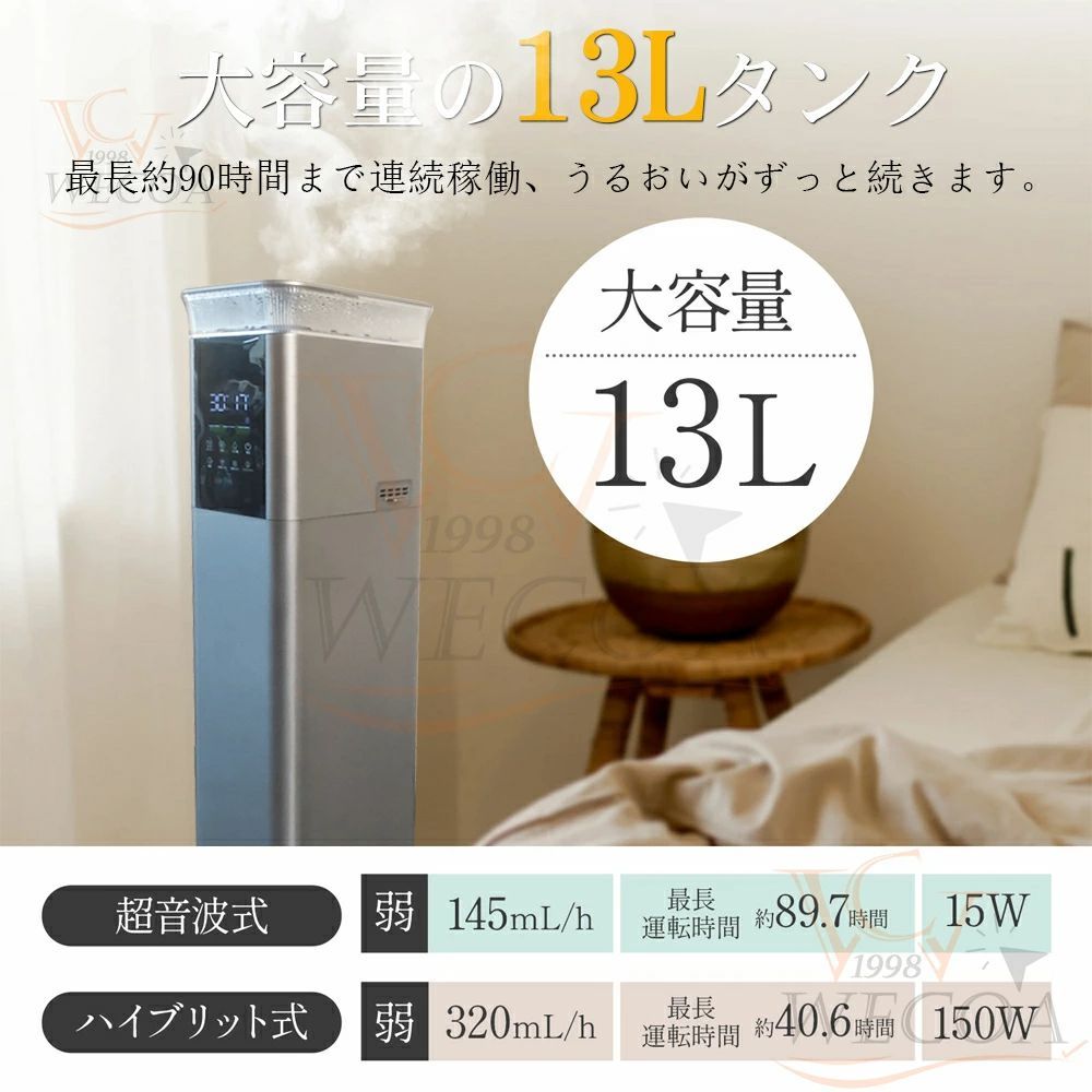 湿度調整機能付き 空焚き防止