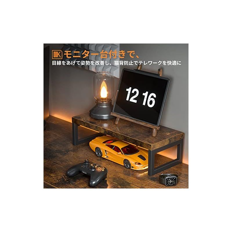 ODK l字デスク パソコンデスク ゲーミングデスク L字型 幅146cm×奥行