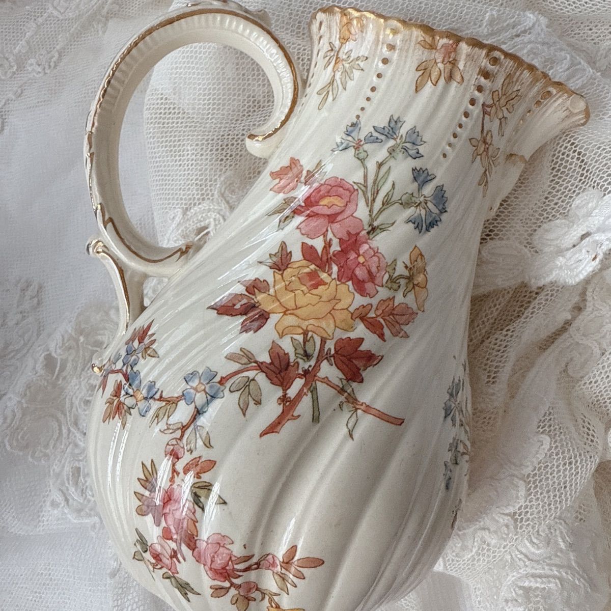 サルグミンヌ　ルイ15世　ミルクジャグ　フランス　アンティーク サルグミンヌ ルイ15世 ミルクジャグ フランス アンティーク