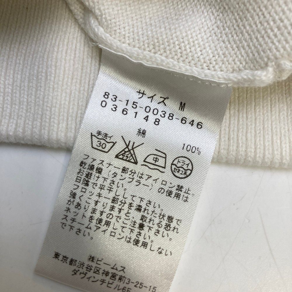 サイズ：M BEAMS GOLF ビームスゴルフ ニット ジップジャケット