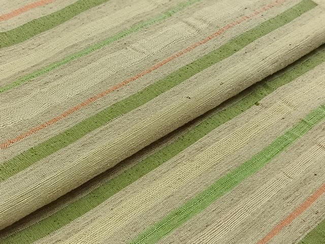平和屋着物▽上質な紬 単衣 横段文 正絹 逸品 AABA9145jh 【公式通販】