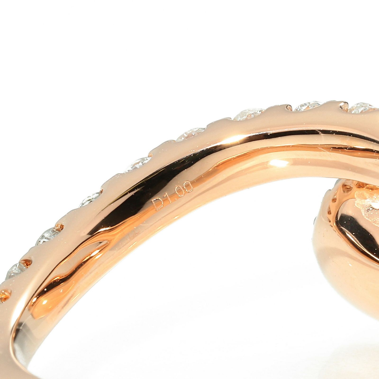 ダイヤモンド 1.00ct ピンクゴールド K18PG リング SIクラス 指輪 11.5  