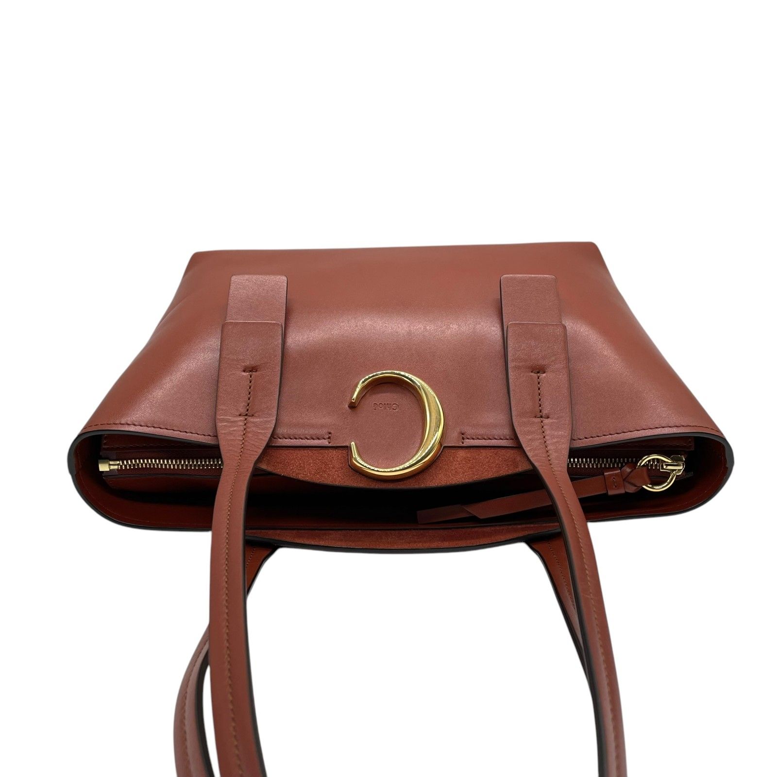 極美品】Chloe クロエ Cトート トートバッグ 肩掛け可能 A4収納 ワン 