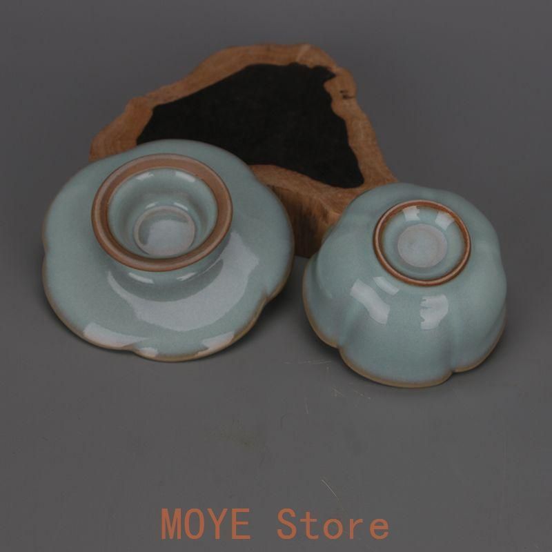 宋汝窯青釉清涼寺竹節瓜稜壺  現代工芸品 美術品 置物 宋汝窯青釉清涼寺竹節瓜稜壺 現代工芸品 美術品 置物
