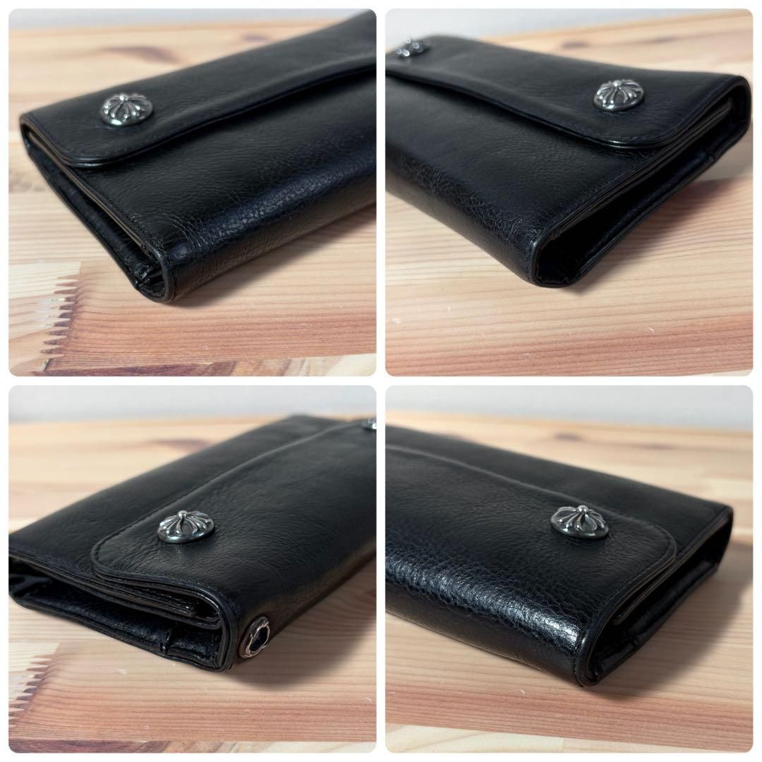 自然光撮影・極美 CHROME HEARTS WAVE WALLET 長財布 - メルカリ
