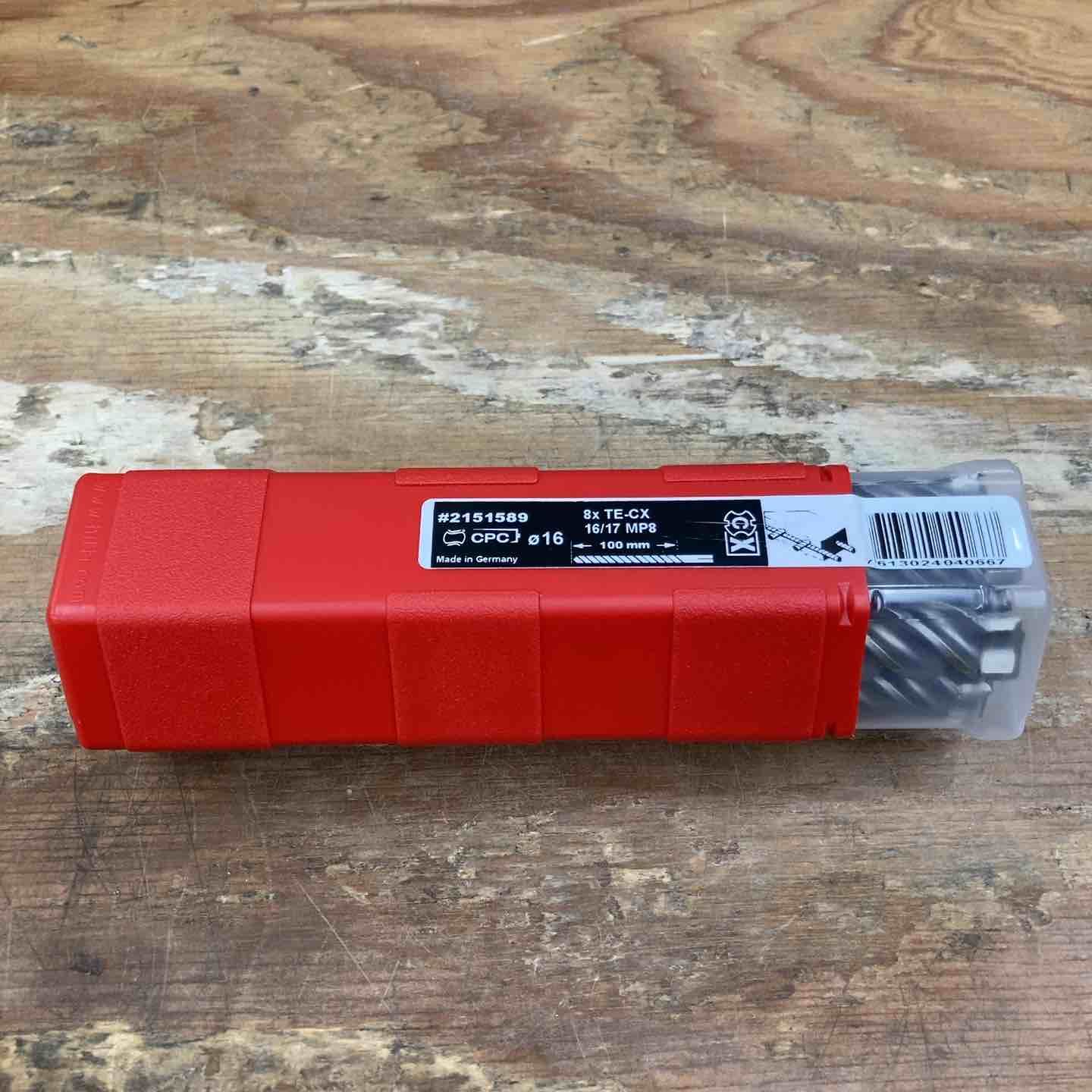 ヒルティ HILTI 16mmドリルビット 8本入り 8×TE-CX 16|17 MP8 ＃2151589 柏店