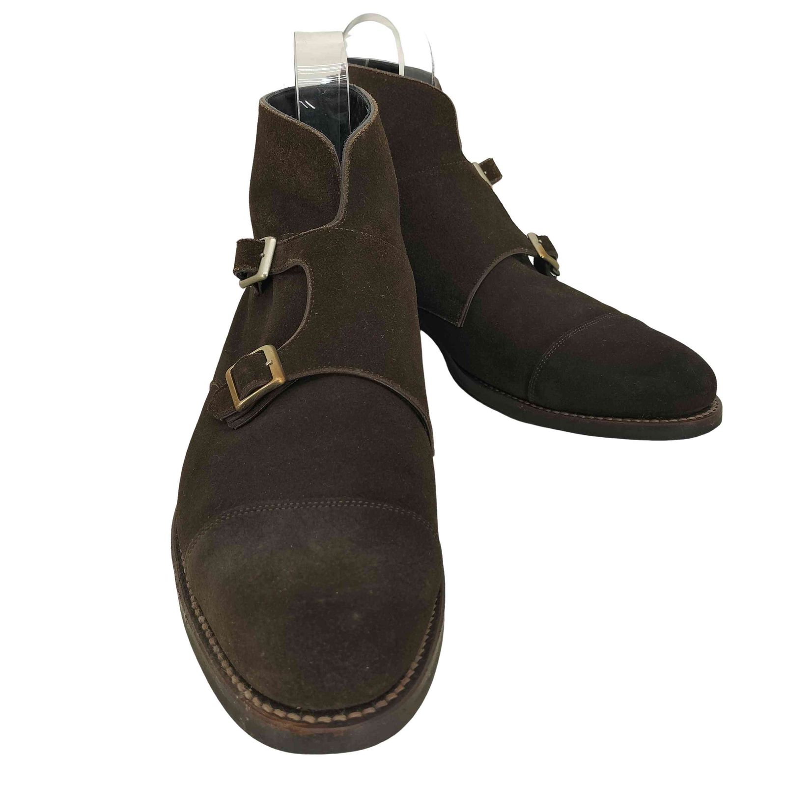 バーニーズニューヨーク BARNEYS NEWYORK ダブルモンク チャッカブーツ スエード メンズ  9