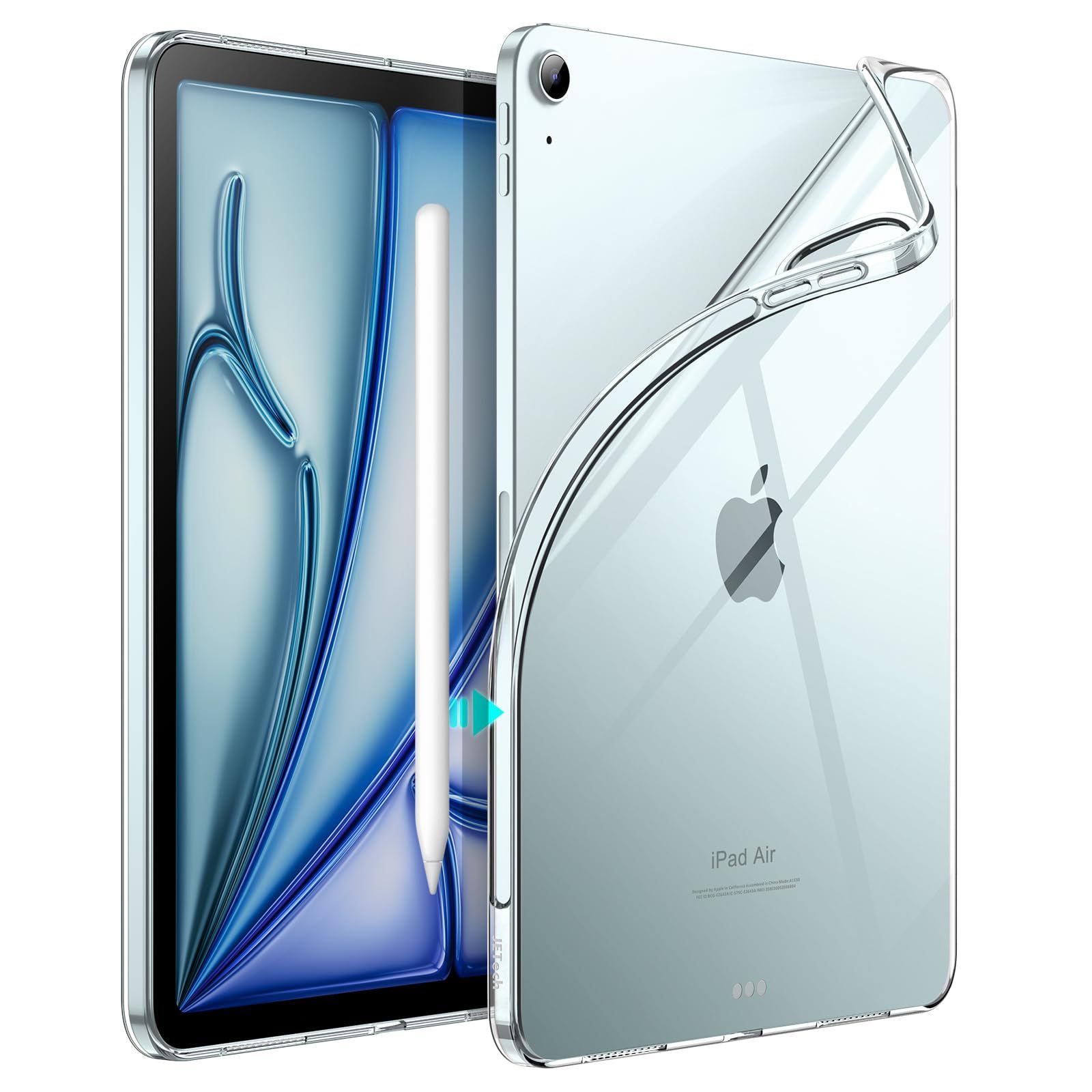 数量 2025 iPad M 3 2 Air 5 4 ケース 10 9インチ 2020モデル 第5 4世代用 インチ ソフトTPU 透明 スリム 11 耐衝撃 タブレットカバー Pencil Pro Penc